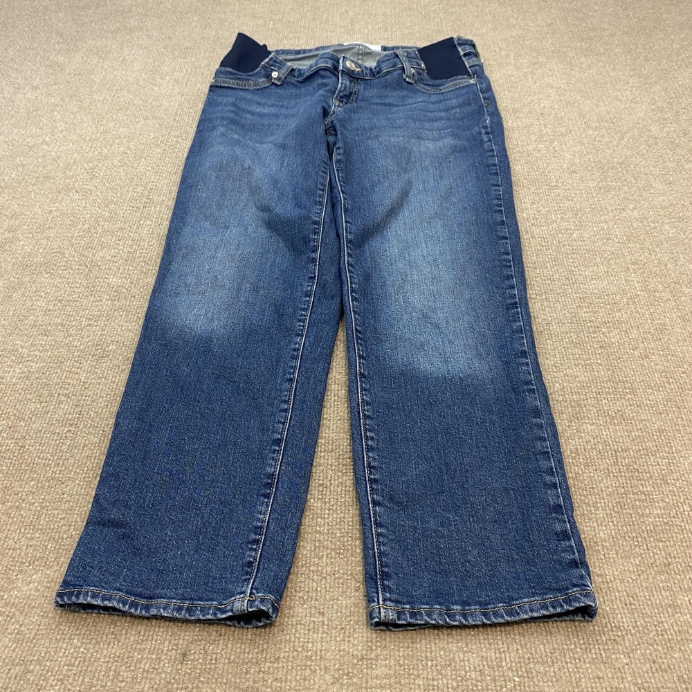 GAP High-Rise Wide-Leg Jeans in Medium Blue